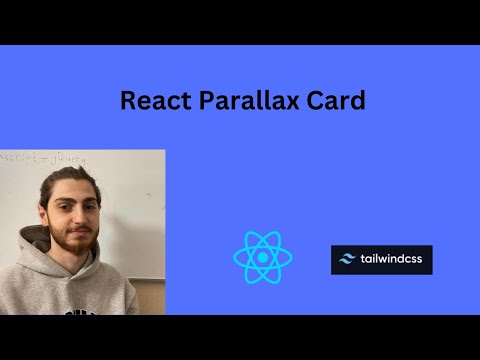 React parallax Card (using Tailwind CSS)