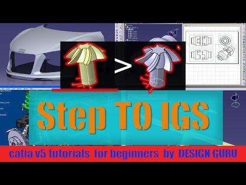 Convert Step To IGS | Part Modeling Catiav5 | Beginner series #1 (EP.6)| learn catia v5 online