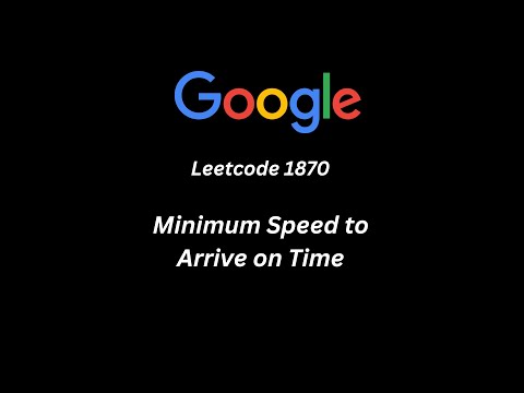 Minimum Speed to Arrive on Time || Leetcode 1870 || JAVA