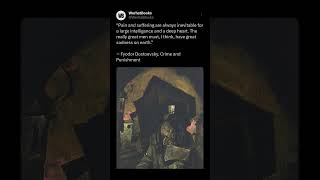 Pain and suffering are always inevitable for a large intelligence and a deep heart. The really great