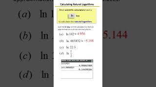 How to Use the LN Button on a Calculator 🧮 | Approximate Natural Logs