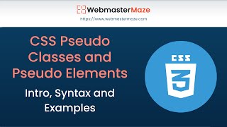 CSS Pseudo Classes and Pseudo Elements