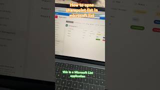 How to open sharepoint list in microsoft list app | #sharepointbasics #office365training #shorts