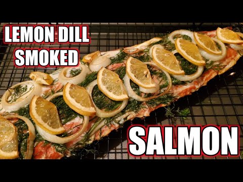 Lemon Dill Smoked Salmon on the Pit Boss 700FB