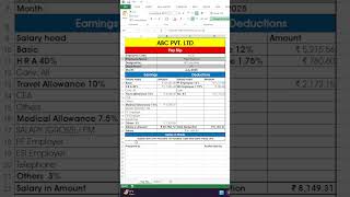 How to Make a Professional Salary Slip in Excel | Step by Step Tutorial in Hindi