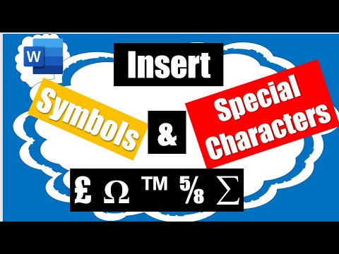 How To Insert Symbol and Special Characters in Microsoft Word document