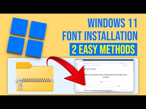 Windows 11 Font Installation (2 Easy Methods)