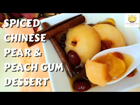 Collagen Peach Gum Chinese Pear Dessert Soup 😋