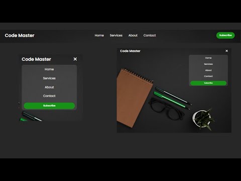create Responsive navbar using HTML & CSS | step by step