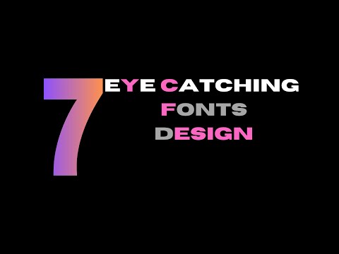 7 Unique Eye Catching Logo Design Fonts For 2024 | Font trends | Premium Fonts Free Download