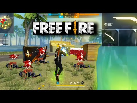  "Free Fire mein 1v4 Clutch ka amazing gameplay dekhein! 🥵 || 
