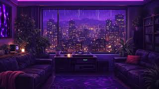 90’s Rainy Lofi City 🌃 Chill Night Vibes for Relax & Study ☔ Cozy Lofi Hip Hop Mix