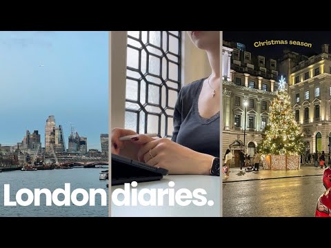 london uni vlog ❄️ productive essay prep, christmas season, time with friends