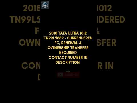 Tata 1012 ultra For Sale in Tamilnadu Model (2018)  #automobile #tatasale #tataultra #tata1012