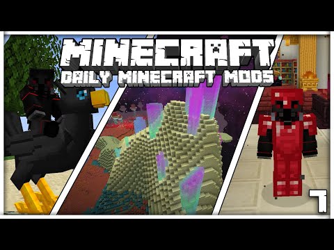 Daily Minecraft Mods #7 | Mythic Mounts, Cool Elytra Roll, Shadew’s Foxes, and More!