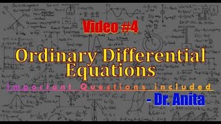 ODE Part - 4 #engineeringmathematics2 #importantquestions