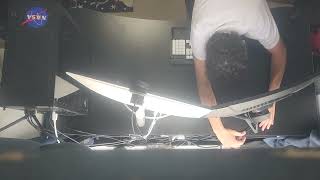 Jr's new 4k monitor setup - Man he's fast!