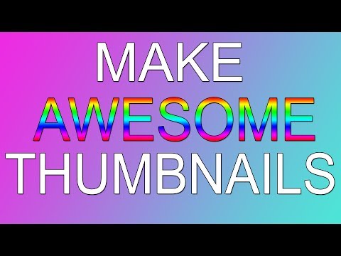 how to Make Awesome Thumbnails using photoshop cs6