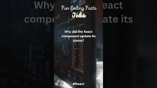 ReactJS programming joke #programming #funny #programmingjokes #jokes #jokesvideoshort