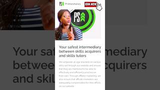 Learn tech skills on Primeshares | Become an Affiliate Marketer #shortsvideo