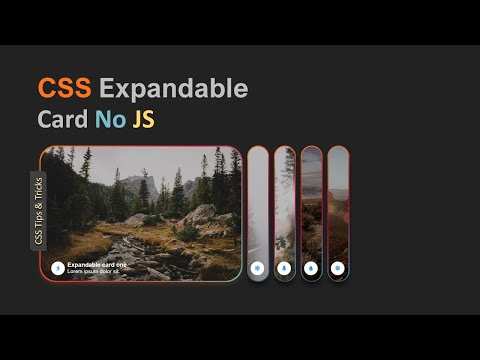 Pure CSS Expandable Card No JS | CSS Tips & Tricks