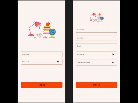 LOGIN SIGN UP PAGE