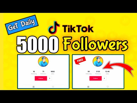 💯Free Tiktok Followers | How to Increase TIKTOK FOLLOWERS | Get Daily Free🔥5000 TikTok Followers