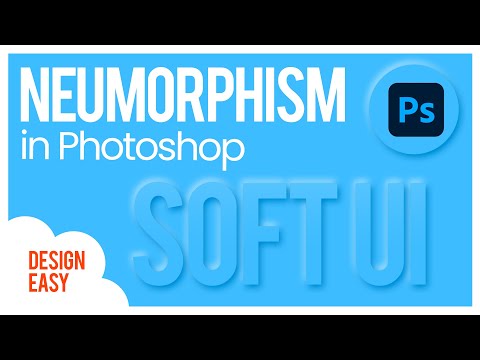 How to create SOFT UI button with Photoshop - Neumorphism (Free PSD in description)