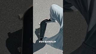POV Kickflip in Slow Motion 🎥💨 #kickflip #skateboarding #skate #skatetricks  #skateboardingtrick