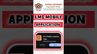 Andhra University LMS App: Your Study Buddy On-The-Go!