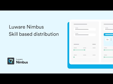 Luware Nimbus: Skill Based Distribution