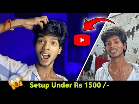 😱 Complete YouTube Cinematic Light Setup In Rs. 1500/- For Mobile | YouTube Setup