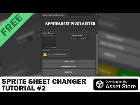 SSC TOOLS TUTORIAL #2 | HOW TO ASSIGN A CUSTOM PIVOT FOR ALL SPRITE SHEET OBJECTS | Asset Store FREE