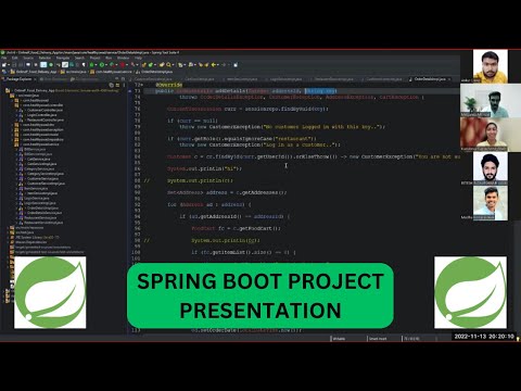 Spring Boot Project | Group Project Presentation | Step by Step Explain | In Zoom