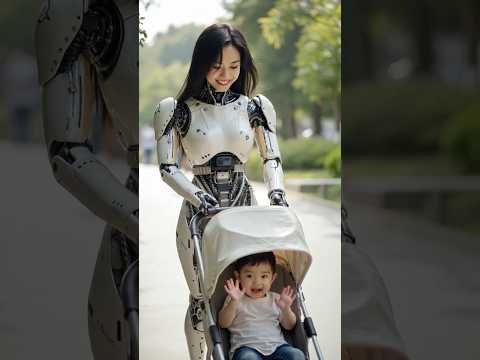 Buy a robot to help you take care of the baby  #robot
