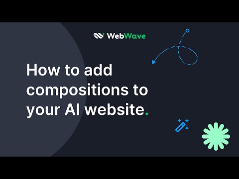 How to add compositions to your AI website | WebWave Quick Tips