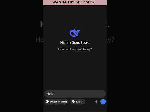 Wanna Try deep seek  ? #deepseek #ai #iphone