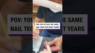 Gotta love that nail tech relationship 🤣 (🎥: TT/ ohheyyitssummer)