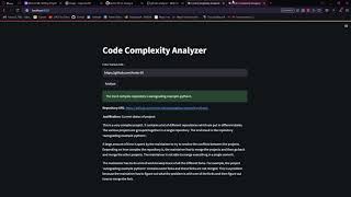 Code Complexity Analyzer: Analyzing Code Complexity with AI - Suhas M L