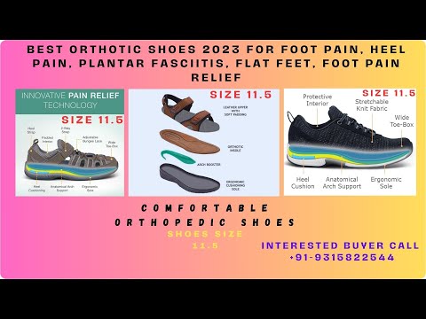 Best Shoes For Foot Pain Heel Pain, Plantar Fasciitis, Flat Feet, Foot Pain Relief  - Size 9.5UK