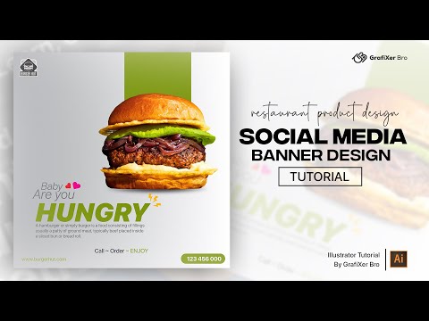 Creative Social Media Poster Design or Square Flyer Design Tutorial | Adobe Illustrator Tutorial
