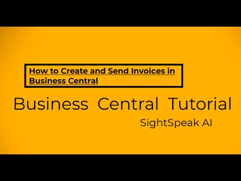 Invoicing Made Simple: How to Create and Send Invoices in Business Central