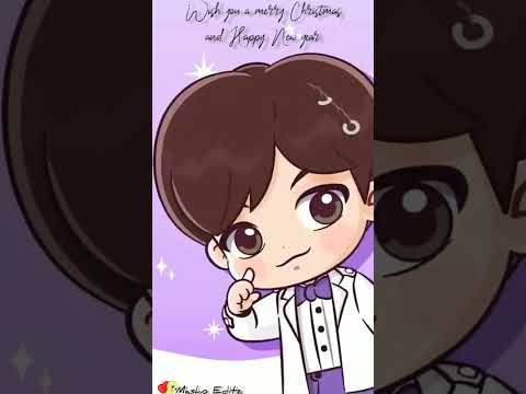 BTS Christmas Wish To Army💜✨🥳🎄🎅💜| what's app status 💜✨#Animation#chibi