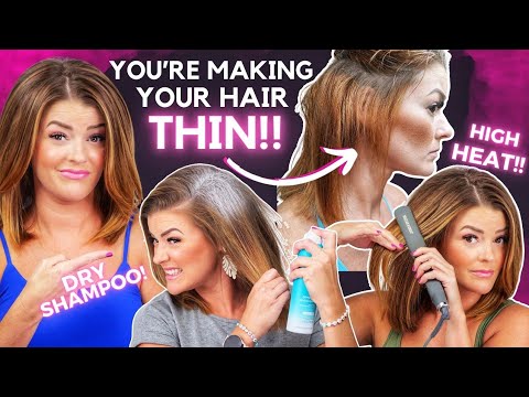 Get Your THIN Hair THICK. 5 MISTAKES You DON’T Want to be Making