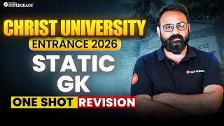 Christ University UG Entrance Test 2026 📘 | Static GK Masterclass | Topics + Practice Questions