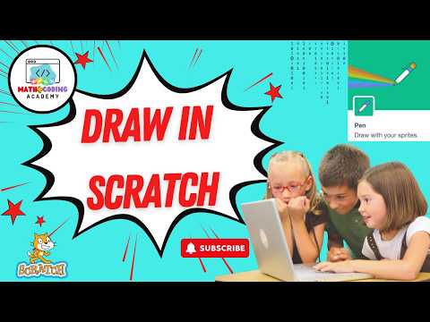 Scratch Pen Extension for Kids: Draw a Line + Square (Beginner Tutorial)