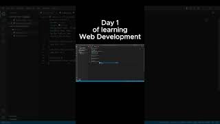 Day 1 of learning Web Development