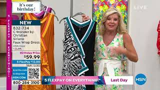 C Wonder by Christian Siriano Drape Front Faux Wrap Dress