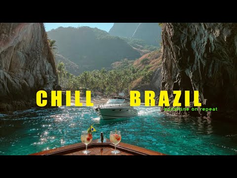 drifting through brazilian cliffs on a yacht with drinks - CHILL BRAZIL | Samba, Luxury Bossa Nova