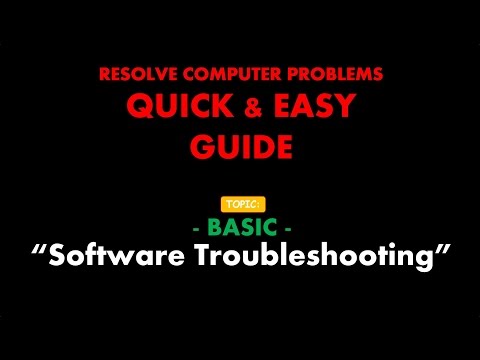 Basic Software Troubleshooting